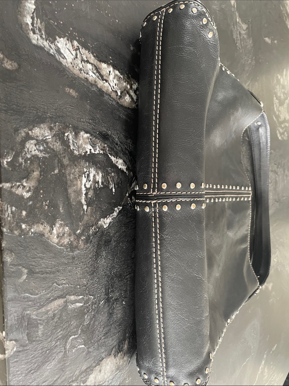 Michael Kors Black Leather Boho Style Tote - Picture 7 of 7